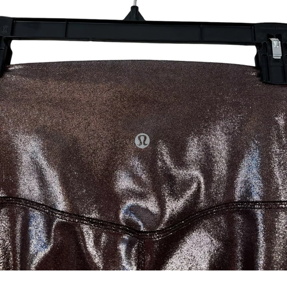 Lululemon Align High-Rise Crop Sz 4 / 23" Radiate Foil French Press Leggings - Picture 5 of 6